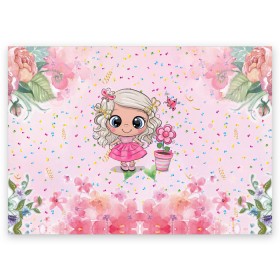 Поздравительная открытка с принтом Маленькая принцесса в Тюмени, 100% бумага | плотность бумаги 280 г/м2, матовая, на обратной стороне линовка и место для марки
 | бабочка | девочка | девочке | маленькая | милая | сердечки | цветочки