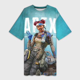 Платье-футболка 3D с принтом APEX LEGENDS Lifeline в Тюмени,  |  | apex | apex legends | lifeline | апекс | игры | лайфлайн