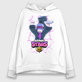 Женское худи Oversize хлопок с принтом BRAWL STARS DJ FRANK в Тюмени, френч-терри — 70% хлопок, 30% полиэстер. Мягкий теплый начес внутри —100% хлопок | боковые карманы, эластичные манжеты и нижняя кромка, капюшон на магнитной кнопке | 8 bit | 8 бит | bibi | brawl | brawl stars | crow | dj frank | leon | spike | sprout | stars | бравл | бравл старс | браво старс | игра | компьютерная | кров | леон | онлайн | старс