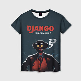 Женская футболка 3D с принтом Django в Тюмени, 100% полиэфир ( синтетическое хлопкоподобное полотно) | прямой крой, круглый вырез горловины, длина до линии бедер | django | tarantino | джанго | джанго освобожденный | тарантино