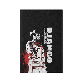 Обложка для паспорта матовая кожа с принтом Django в Тюмени, натуральная матовая кожа | размер 19,3 х 13,7 см; прозрачные пластиковые крепления | django | tarantino | джанго | джанго освобожденный | тарантино