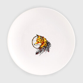 Тарелка с принтом Страж снов в Тюмени, фарфор | диаметр - 210 мм
диаметр для нанесения принта - 120 мм | арт | желтый | животные | картинка | лис | лиса | ловец снов | перо | перья | рисунок | рыжий