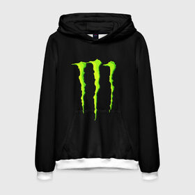 Мужская толстовка 3D с принтом MONSTER ENERGY в Тюмени, 100% полиэстер | двухслойный капюшон со шнурком для регулировки, мягкие манжеты на рукавах и по низу толстовки, спереди карман-кенгуру с мягким внутренним слоем. | black monster | bmx | claw | cybersport | energy | monster | monster energy | moto | motocross | race | sport | киберспорт | когти | монстер энерджи | монстр | мото | мотокросс | ралли | скейтбординг | спорт | т | энергия