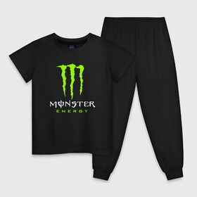 Детская пижама хлопок с принтом MONSTER ENERGY в Тюмени, 100% хлопок |  брюки и футболка прямого кроя, без карманов, на брюках мягкая резинка на поясе и по низу штанин
 | black monster | bmx | claw | cybersport | energy | monster | monster energy | moto | motocross | race | sport | киберспорт | когти | монстер энерджи | монстр | мото | мотокросс | ралли | скейтбординг | спорт | т | энергия
