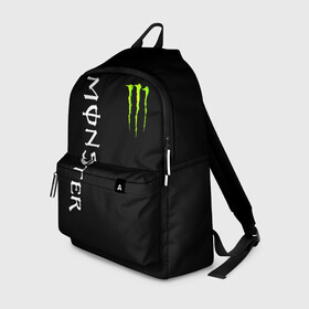 Рюкзак 3D с принтом MONSTER ENERGY в Тюмени, 100% полиэстер | лямки с регулируемой длиной, сверху петелька, чтобы рюкзак можно было повесить на вешалку. Основное отделение закрывается на молнию, как и внешний карман. Внутри два дополнительных кармана, один из которых закрывается на молнию. По бокам два дополнительных кармашка | black monster | bmx | claw | cybersport | energy | monster | monster energy | moto | motocross | race | sport | киберспорт | когти | монстер энерджи | монстр | мото | мотокросс | ралли | скейтбординг | спорт | т | энергия