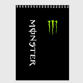 Скетчбук с принтом MONSTER ENERGY в Тюмени, 100% бумага
 | 48 листов, плотность листов — 100 г/м2, плотность картонной обложки — 250 г/м2. Листы скреплены сверху удобной пружинной спиралью | black monster | bmx | claw | cybersport | energy | monster | monster energy | moto | motocross | race | sport | киберспорт | когти | монстер энерджи | монстр | мото | мотокросс | ралли | скейтбординг | спорт | т | энергия