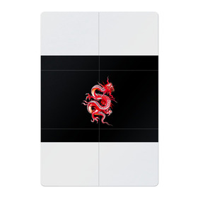 Магнитный плакат 2Х3 с принтом Дракон в Тюмени, Полимерный материал с магнитным слоем | 6 деталей размером 9*9 см | Тематика изображения на принте: арт | дракон | дракоша | животные | картинка | китайский дракон | красный дракон | рисунок | японский дракон | ящер