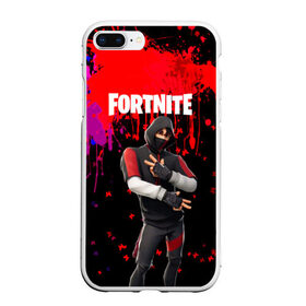 Чехол для iPhone 7Plus/8 Plus матовый с принтом FORTNITE IKONIK в Тюмени, Силикон | Область печати: задняя сторона чехла, без боковых панелей | archetype | fortnite | fortnite 2 | fortnite x | ikonik | marshmello | raven | архетип | ворон | иконик | маршмелло | фортнайт | фортнайт 2 | фортнайт глава 2