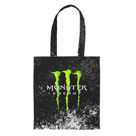 Шоппер 3D с принтом MONSTER ENERGY в Тюмени, 100% полиэстер | Плотность: 200 г/м2; Размер: 34×35 см; Высота лямок: 30 см | black monster | bmx | claw | cybersport | energy | monster | monster energy | moto | motocross | race | sport | киберспорт | когти | монстер энерджи | монстр | мото | мотокросс | ралли | скейтбординг | спорт | т | энергия