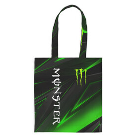 Шоппер 3D с принтом MONSTER ENERGY в Тюмени, 100% полиэстер | Плотность: 200 г/м2; Размер: 34×35 см; Высота лямок: 30 см | black monster | bmx | claw | cybersport | energy | monster | monster energy | moto | motocross | race | sport | киберспорт | когти | монстер энерджи | монстр | мото | мотокросс | ралли | скейтбординг | спорт | т | энергия