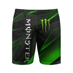 Мужские шорты спортивные с принтом MONSTER ENERGY в Тюмени,  |  | black monster | bmx | claw | cybersport | energy | monster | monster energy | moto | motocross | race | sport | киберспорт | когти | монстер энерджи | монстр | мото | мотокросс | ралли | скейтбординг | спорт | т | энергия