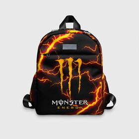 Детский рюкзак 3D с принтом MONSTER ENERGY в Тюмени, 100% полиэстер | лямки с регулируемой длиной, сверху петелька, чтобы рюкзак можно было повесить на вешалку. Основное отделение закрывается на молнию, как и внешний карман. Внутри дополнительный карман. По бокам два дополнительных кармашка | Тематика изображения на принте: black monster | bmx | claw | cybersport | energy | monster | monster energy | moto | motocross | race | sport | киберспорт | когти | монстер энерджи | монстр | мото | мотокросс | ралли | скейтбординг | спорт | т | энергия