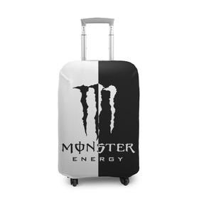 Чехол для чемодана 3D с принтом MONSTER ENERGY (Z) в Тюмени, 86% полиэфир, 14% спандекс | двустороннее нанесение принта, прорези для ручек и колес | black monster | bmx | claw | cybersport | energy | monster | monster energy | moto | motocross | race | sport | киберспорт | когти | монстер энерджи | монстр | мото | мотокросс | ралли | скейтбординг | спорт | т | энергия