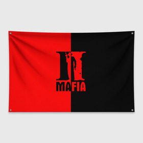 Флаг-баннер с принтом MAFIA 2 [9] в Тюмени, 100% полиэстер | размер 67 х 109 см, плотность ткани — 95 г/м2; по краям флага есть четыре люверса для крепления | gun | mafia | гангстер | мафия