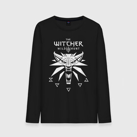 Мужской лонгслив хлопок с принтом ВЕДЬМАК / THE WITCHER / ГЕРАЛЬТ в Тюмени, 100% хлопок |  | geralt | the witcher | the witcher wild hunt | witcher | wolf | ведьмак | ведьмак 3 | волк | геральт | йенифер | охотник | трисс | цири