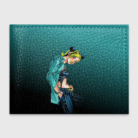 Обложка для студенческого билета с принтом Джолин Кудзё в Тюмени, натуральная кожа | Размер: 11*8 см; Печать на всей внешней стороне | jojo bizarre adventure | jolin kujo | аниме | джолин кудзе