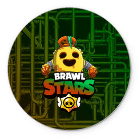 Коврик для мышки круглый с принтом Brawl Stars Robot Spike в Тюмени, резина и полиэстер | круглая форма, изображение наносится на всю лицевую часть | brawl | brawl stars | brawl stars spike robot | spike | spike robot | бравл | бравл кактус | бравл спайк | бравл старс | кактус | робоспайк | спайк | спайк бравл старс