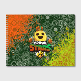 Альбом для рисования с принтом Brawl Stars Robot Spike в Тюмени, 100% бумага
 | матовая бумага, плотность 200 мг. | Тематика изображения на принте: brawl | brawl stars | robospike | robot spike | spike | бравл | бравл кактус | бравл спайк | бравл старс | кактус | робоспайк | робот спайк | спайк | спайк робот