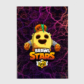 Постер с принтом Brawl Stars Robot Spike в Тюмени, 100% бумага
 | бумага, плотность 150 мг. Матовая, но за счет высокого коэффициента гладкости имеет небольшой блеск и дает на свету блики, но в отличии от глянцевой бумаги не покрыта лаком | brawl stars | brawl stars spike robot | spike | spike robot | бравл кактус | бравл спайк | бравл старс | кактус | робоспайк | спайк | спайк бравл старс