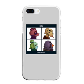 Чехол для iPhone 7Plus/8 Plus матовый с принтом Animal Crossing в Тюмени, Силикон | Область печати: задняя сторона чехла, без боковых панелей | animal crossing | game | gorillaz | new horizons | nintendo | горилаз | животные | игра | нинтендо