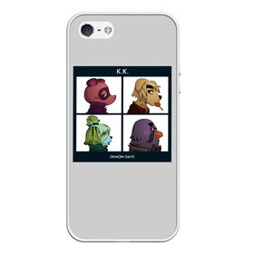 Чехол для iPhone 5/5S матовый с принтом Animal Crossing в Тюмени, Силикон | Область печати: задняя сторона чехла, без боковых панелей | Тематика изображения на принте: animal crossing | game | gorillaz | new horizons | nintendo | горилаз | животные | игра | нинтендо