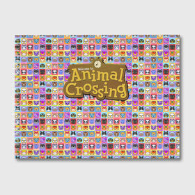 Альбом для рисования с принтом ANIMAL CROSSING в Тюмени, 100% бумага
 | матовая бумага, плотность 200 мг. | Тематика изображения на принте: animal crossing | game | new horizons | nintendo | животные | игра | нинтендо