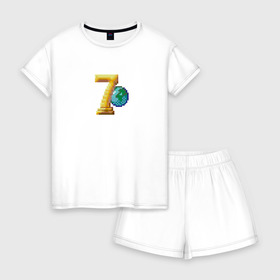 Женская пижама с шортиками хлопок с принтом Delphi 7 | Делфи 7 в Тюмени, 100% хлопок | футболка прямого кроя, шорты свободные с широкой мягкой резинкой | delphi | делфи | дэлфи | программирования | технарь | язык