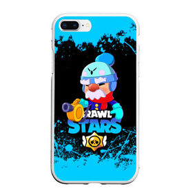 Чехол для iPhone 7Plus/8 Plus матовый с принтом BRAWL STARS GALE в Тюмени, Силикон | Область печати: задняя сторона чехла, без боковых панелей | bibi | brawl stars | coach mike | crow | gale | leon | leon shark | max | mecha crow | mr.p | phoenix | sally leon | sandy | spike | sprout | tara | unicorn | virus 8 bit | werewolf | ворон | оборотень