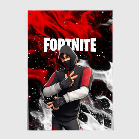 Постер с принтом FORTNITE IKONIK в Тюмени, 100% бумага
 | бумага, плотность 150 мг. Матовая, но за счет высокого коэффициента гладкости имеет небольшой блеск и дает на свету блики, но в отличии от глянцевой бумаги не покрыта лаком | deadmau5 | fortnite | fortnite 2 | fortnite x маршмелло | ikonik | marshmello | ninja | ninja streamer | raven | travis scott | ворон | иконик | ниндзя | пили | рейвен | трэвис скотт | фортнайт