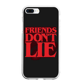 Чехол для iPhone 7Plus/8 Plus матовый с принтом Friends Dont Lie в Тюмени, Силикон | Область печати: задняя сторона чехла, без боковых панелей | Тематика изображения на принте: 11 | demogorgon | dont | friends | lie | retro | stranger | things | дастин | дела | демогоргон | друзья | лгут | не | оди | одиннадцать | очень | ретро | стив | странные | хоппер | хоукинс