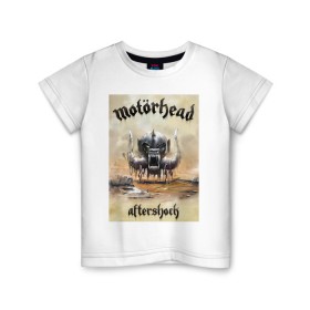 Детская футболка хлопок с принтом Motorhead в Тюмени, 100% хлопок | круглый вырез горловины, полуприлегающий силуэт, длина до линии бедер | Тематика изображения на принте: motorhead | арт | лемми | музыка | рок
