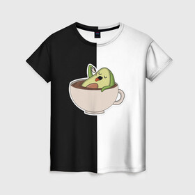 Женская футболка 3D с принтом авокадо в Тюмени, 100% полиэфир ( синтетическое хлопкоподобное полотно) | прямой крой, круглый вырез горловины, длина до линии бедер | авокадо | веган | еда блогеров | мемы | минимализм | прикольные картинки | прикольные надписи | растение | смешное авокадо | фрукт