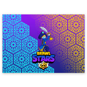 Поздравительная открытка с принтом MORTIS BRAWL STARS в Тюмени, 100% бумага | плотность бумаги 280 г/м2, матовая, на обратной стороне линовка и место для марки
 | brawl | brawl stars | brawl stars rogue mortis | clash | mortis brawl stars | rogue mortis | бравл старс | бравл старс коварный мортис | игра | коварный мортис | мобильные игры | мортис