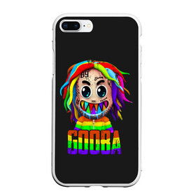 Чехол для iPhone 7Plus/8 Plus матовый с принтом 6IX9INE в Тюмени, Силикон | Область печати: задняя сторона чехла, без боковых панелей | 6 | 6ix9ine | 9 | america | gang | gangsta | gooba | keke | koko | music | rap | shark | tekashi | usa | акула | америка | музыка | реп | рэп | текаши