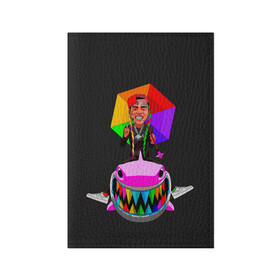 Обложка для паспорта матовая кожа с принтом 6IX9INE в Тюмени, натуральная матовая кожа | размер 19,3 х 13,7 см; прозрачные пластиковые крепления | 6 | 6ix9ine | 9 | america | gang | gangsta | gooba | keke | koko | music | rap | shark | tekashi | usa | акула | америка | музыка | реп | рэп | текаши