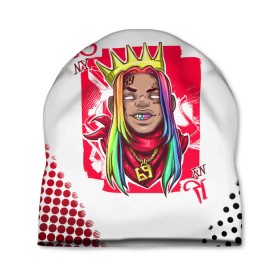 Шапка 3D с принтом 6ix9ine King Up в Тюмени, 100% полиэстер | универсальный размер, печать по всей поверхности изделия | 6ix9ine | 6ix9ine art | 6ix9ine king up | 6ix9ine арт | gooba | gooba 6ix9ine | tekashi | tekashi 6ix9ine | tekashi rap | король такеши | репер 6ix9ine | репер такеши | такеши | такеши 6ix9ine