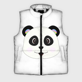 Мужской жилет утепленный 3D с принтом Panda в Тюмени,  |  | bear | colorful | green | nature | panda | детские | животные | звери | милые | мультфильмы | панды | радуга