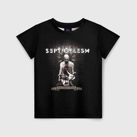 Детская футболка 3D с принтом Septicflesh в Тюмени, 100% гипоаллергенный полиэфир | прямой крой, круглый вырез горловины, длина до линии бедер, чуть спущенное плечо, ткань немного тянется | septicflesh | арт | дэт дум метал | дэт метал | музыка | рок | симфоник метал
