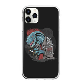 Чехол для iPhone 11 Pro Max матовый с принтом Dino Punk в Тюмени, Силикон |  | art | dinosaur | mohawk | moon | punk | арт | динозавр | животные | ирокез | картинка | луна | панк | рисунок