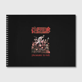 Альбом для рисования с принтом Kreator в Тюмени, 100% бумага
 | матовая бумага, плотность 200 мг. | Тематика изображения на принте: kreator | арт | готик метал | индастриал метал | музыка | рок | трэш метал