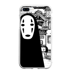 Чехол для iPhone 7Plus/8 Plus матовый с принтом No-Face Spirited Away Ghibli в Тюмени, Силикон | Область печати: задняя сторона чехла, без боковых панелей | Тематика изображения на принте: ghibli | hayao miyazaki | no face | spirited away | studio ghibli | аниме | безликий | гибли | манга | унесенные призраками