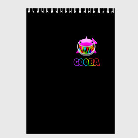 Скетчбук с принтом GOOBA - 6ix9ine в Тюмени, 100% бумага
 | 48 листов, плотность листов — 100 г/м2, плотность картонной обложки — 250 г/м2. Листы скреплены сверху удобной пружинной спиралью | 6ix9ine | 6ix9ine art | 6ix9ine king up | 6ix9ine арт | gooba | gooba 6ix9ine | shark | tekashi | tekashi 6ix9ine | акула | репер 6ix9ine | репер такеши | такеши