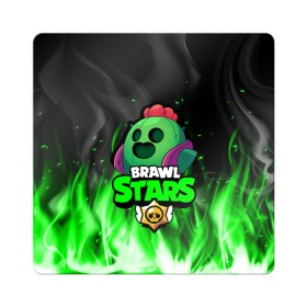 Магнит виниловый Квадрат с принтом Brawl Stars SPIKE в Тюмени, полимерный материал с магнитным слоем | размер 9*9 см, закругленные углы | 8 bit | 8 бит | bibi | brawl | brawl stars | crow | leon | spike | sprout | stars | бравл | бравл старс | браво старс | игра | компьютерная | кров | леон | онлайн | старс