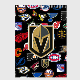 Скетчбук с принтом Vegas Golden Knights (Z) в Тюмени, 100% бумага
 | 48 листов, плотность листов — 100 г/м2, плотность картонной обложки — 250 г/м2. Листы скреплены сверху удобной пружинной спиралью | Тематика изображения на принте: anaheim ducks | arizona coyotes | boston bruins | buffalo sabres | calgary flames | canadiens de montreal | carolina hurricanes | chicago blackhawks | colorado avalanche | columbus blue jackets | dallas stars | detroit red wings | edmonton oil | hockey | 