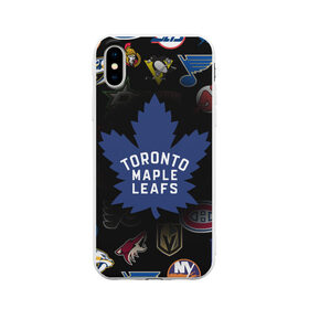 Чехол для iPhone X матовый с принтом Toronto Maple Leafs (Z) в Тюмени, Силикон | Печать на задней стороне чехла, без боковой панели | anaheim ducks | arizona coyotes | boston bruins | buffalo sabres | calgary flames | canadiens de montreal | carolina hurricanes | chicago blackhawks | colorado avalanche | columbus blue jackets | dallas stars | detroit red wings | edmonton oil | hockey | 