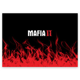 Поздравительная открытка с принтом Mafia 2. в Тюмени, 100% бумага | плотность бумаги 280 г/м2, матовая, на обратной стороне линовка и место для марки
 | esport | game | mafia | mafia 2: definitive edition 2020 | mafia 3 | боевик | игры | киберспорт | мафия | мафия 3 | ремейк | шутер | экшен