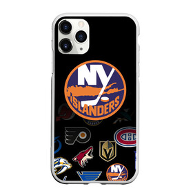 Чехол для iPhone 11 Pro Max матовый с принтом NHL New York Islanders (Z) в Тюмени, Силикон |  | 