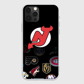 Чехол для iPhone 12 Pro с принтом NHL New Jersey Devils (Z) в Тюмени, силикон | область печати: задняя сторона чехла, без боковых панелей | anaheim ducks | arizona coyotes | boston bruins | buffalo sabres | calgary flames | carolina hurricanes | chicago blackhawks | colorado | hockey | new jersey devils | nhl | нхл | паттерн | спорт | хоккей