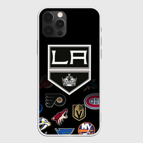 Чехол для iPhone 12 Pro Max с принтом NHL Los Angeles Kings (Z) в Тюмени, Силикон |  | anaheim ducks | arizona coyotes | boston bruins | buffalo sabres | calgary flames | canadiens de montreal | carolina hurricanes | colorado | hockey | los angeles kings | nhl | нхл | паттерн | спорт | хоккей