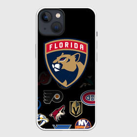 Чехол для iPhone 13 с принтом NHL Florida Panthers (Z) в Тюмени,  |  | anaheim ducks | arizona coyotes | boston bruins | buffalo sabres | calgary flames | canadiens de montreal | chicago blackhawks | colorado | florida panthers | hockey | nhl | нхл | паттерн | спорт | хоккей
